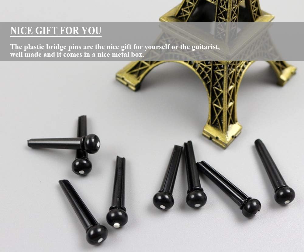 24pcs Guitar Bridge Pins with Bridge Pin Puller Remover