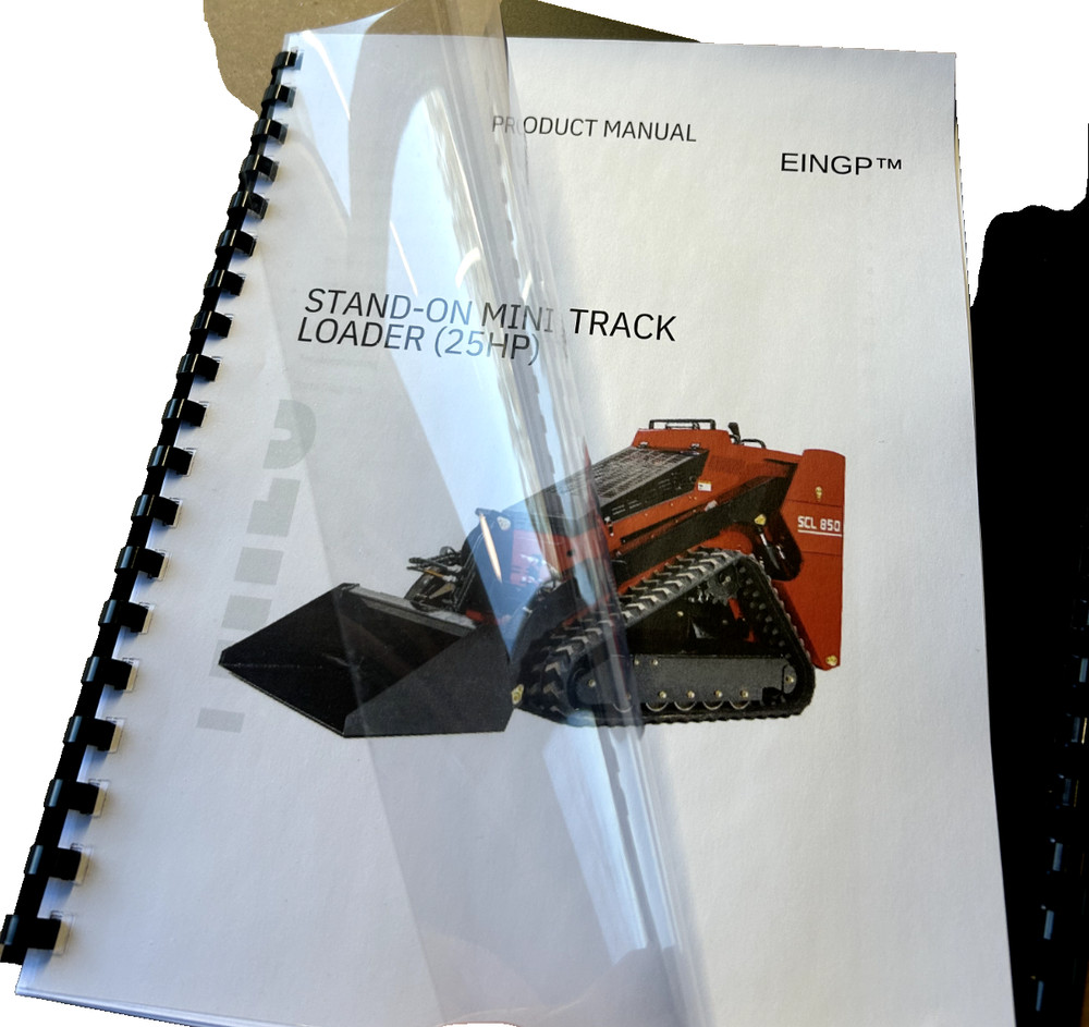 Mini Skid Steer Compact Track Loader SCL850 Operation & Maintenance Manual
