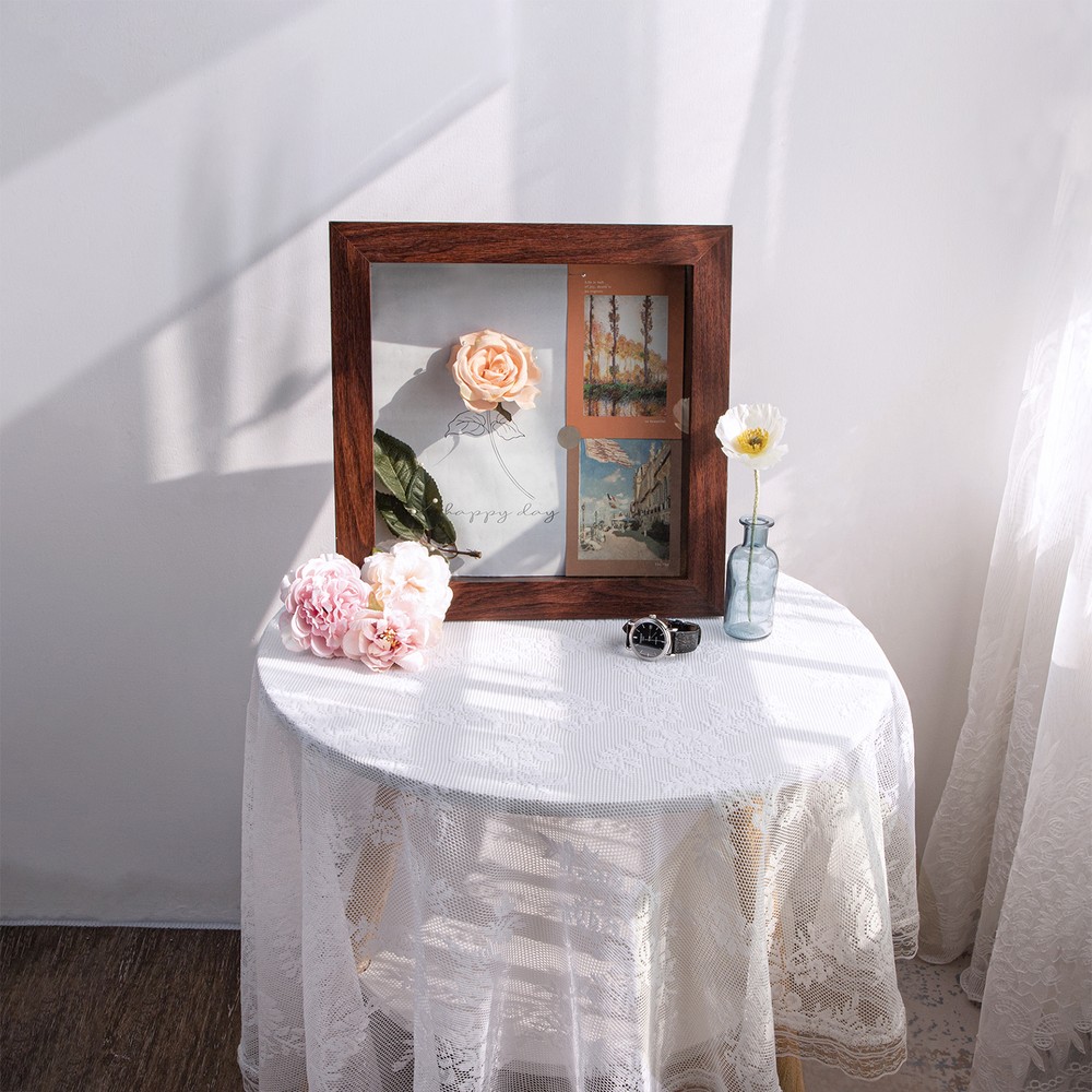 8x8 8x10.5 11x14 Shadow Box Frame Front Opening 2 inch Depth Memory Display Box