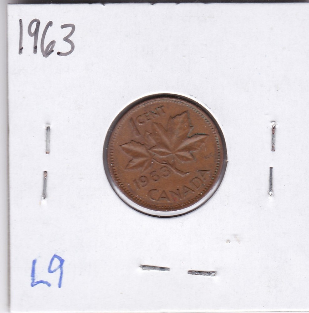 1963 Canada Cent L9
