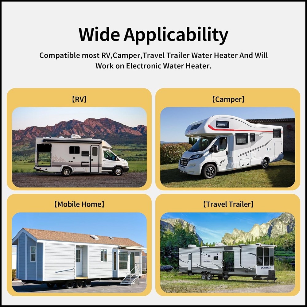 2 Pack RV Water Heater Magnesium Anode Rod Replacement Part...