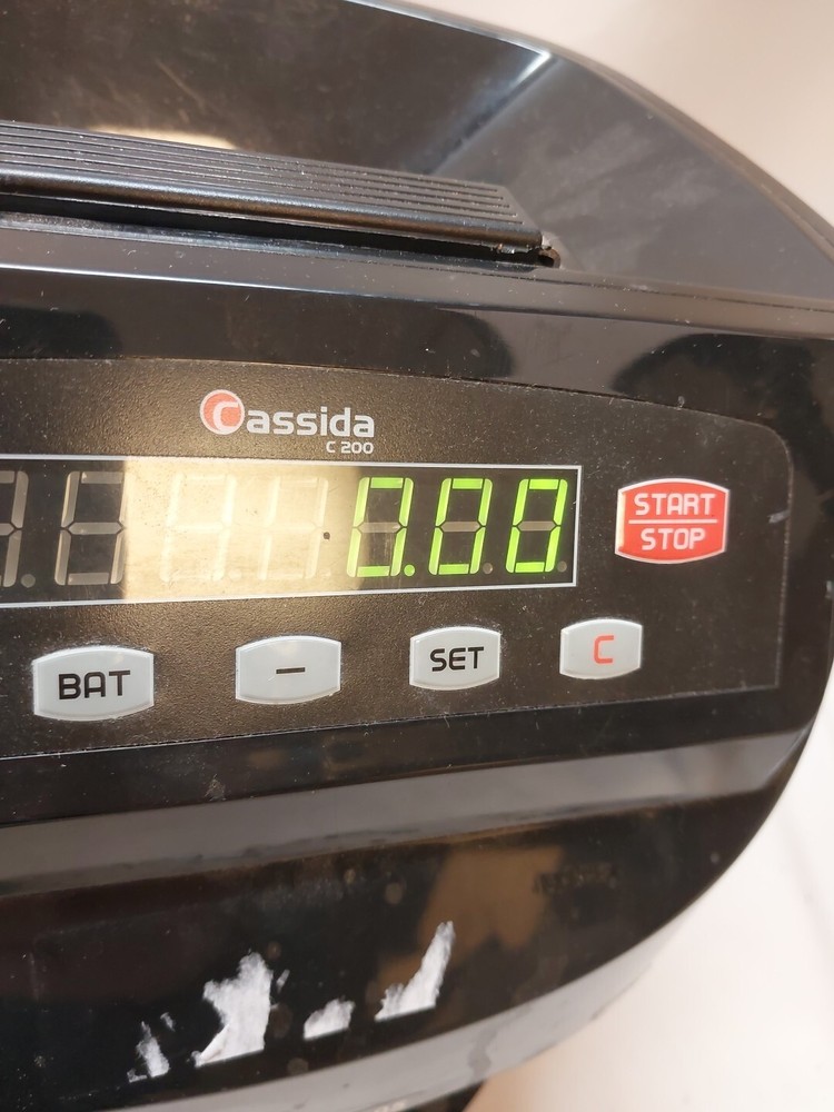 *Tested Working* CASSIDA C200 Coin Change Counter Sorter missing CATCH BINS