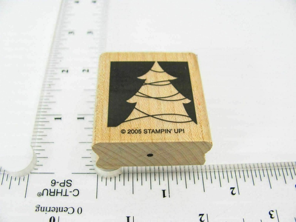 Christmas Tree Rubber Stamp - Stamp Set A514