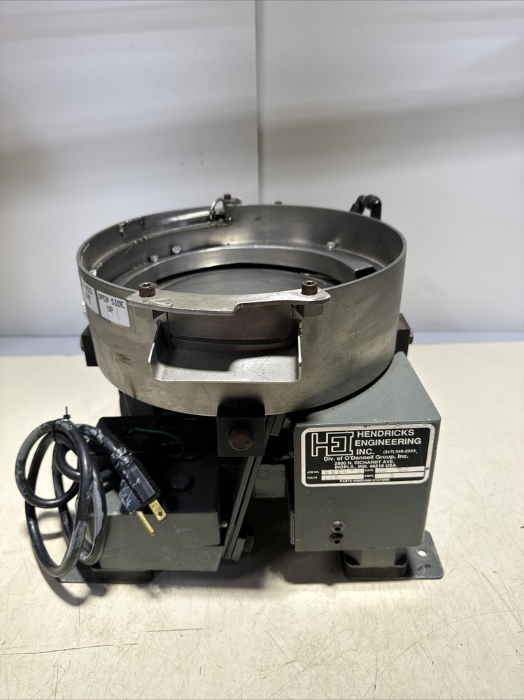Hendricks Engineering 10” Vibratory Bowl Feeder 115V ~ Warranty