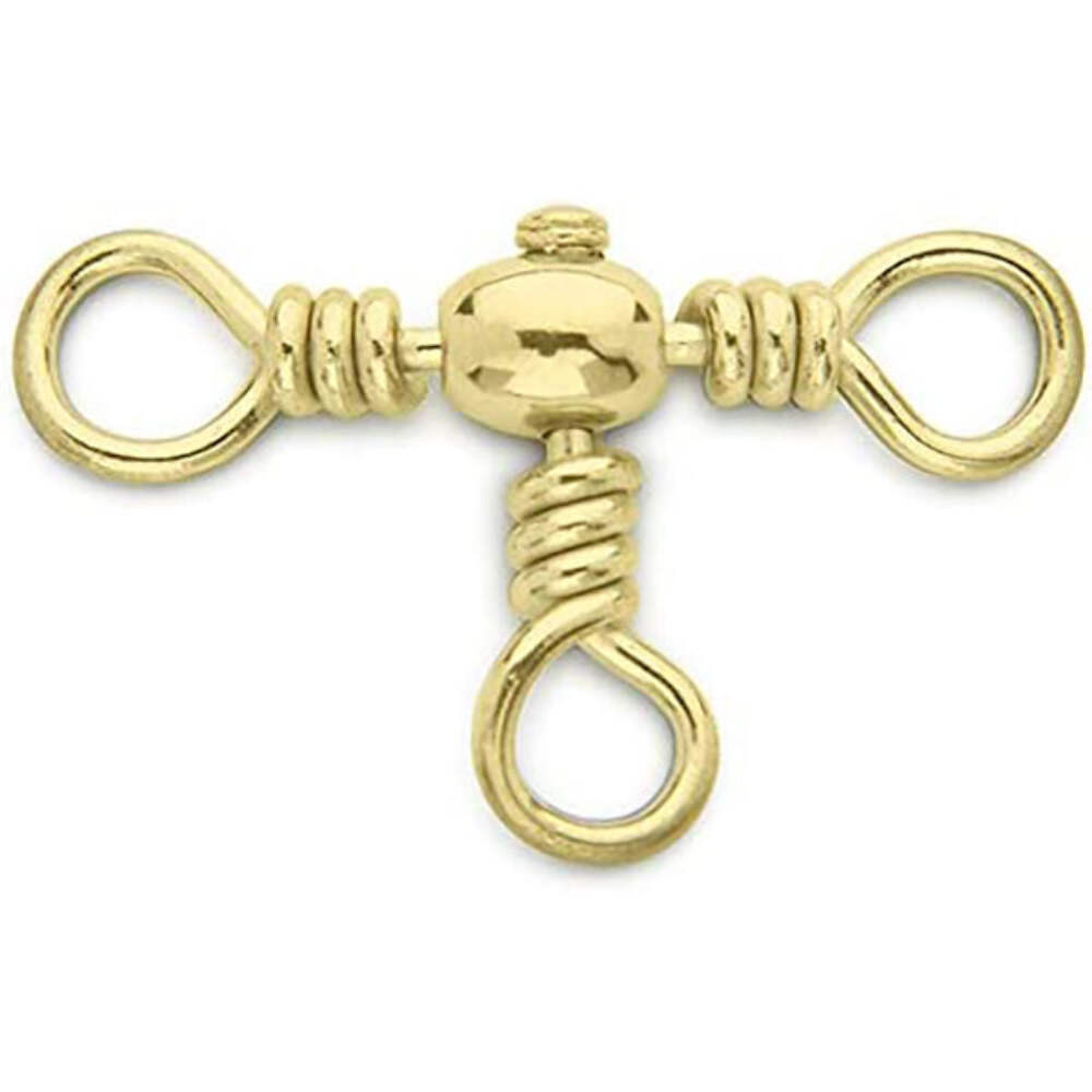 Seahorse Swivels Crossline Brass