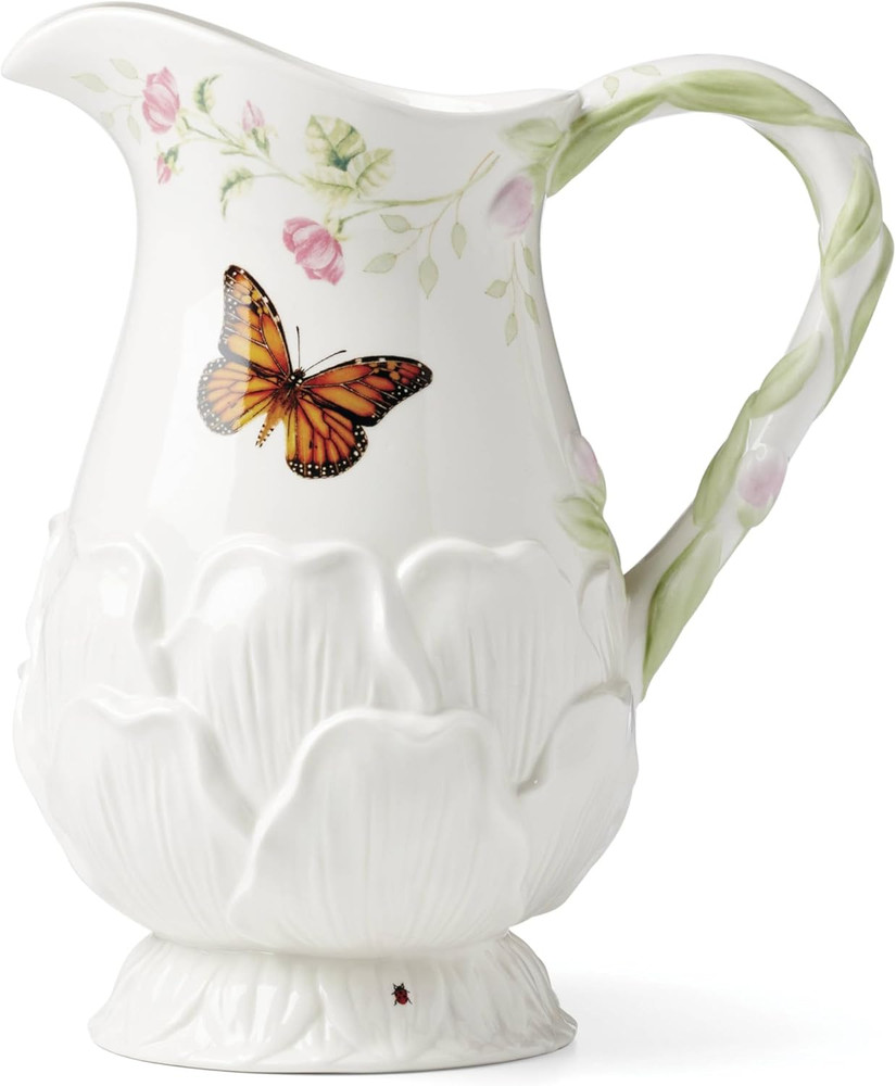 897163 Butterfly Meadow Floral Pitcher