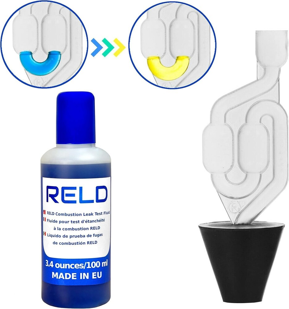 Easy-to-Use Head Gasket Tester - Visual Alarm and Multi-Vehicle Compatibility