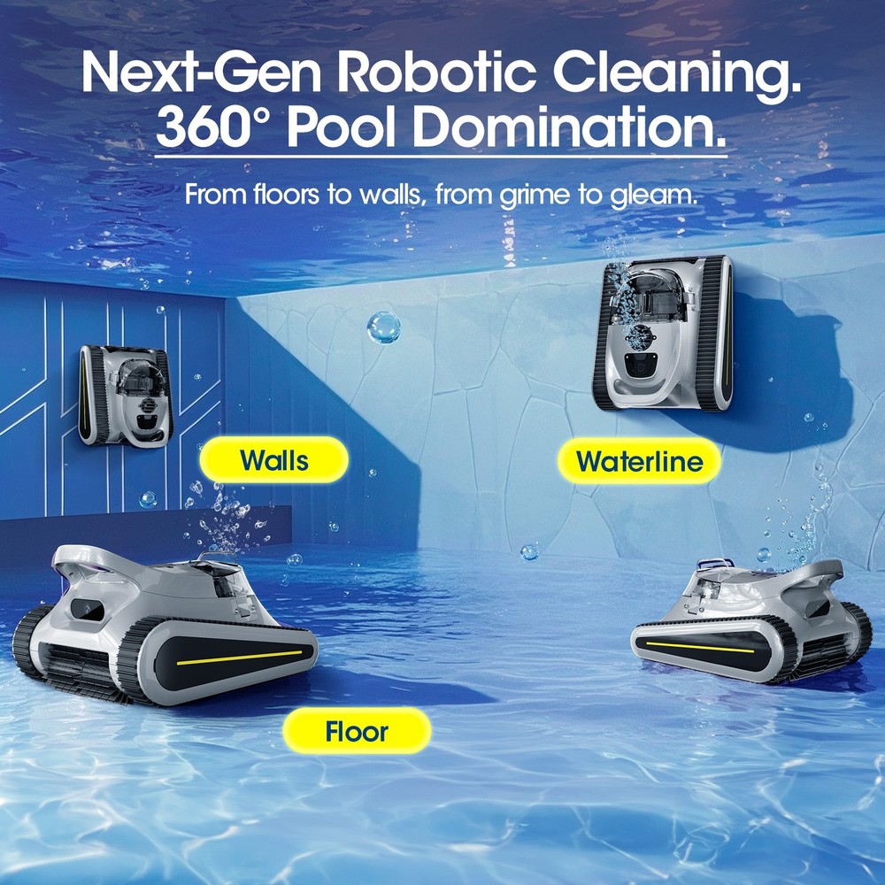 Seauto SAT30 Robotic Pool Vacuum cleaner Wall Climbing/Automatic/App Support