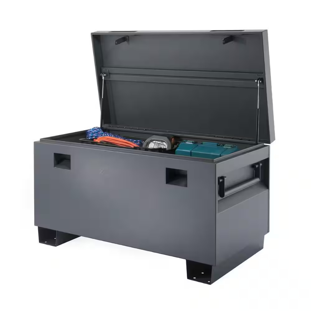 45 In. Job Site Box, Gray