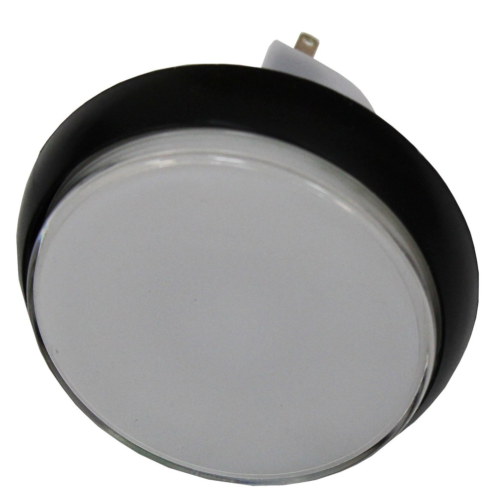 Button Snap Fit, Round 54mm Circle White 12 Vdc LED, Reference Gamesman GPB581