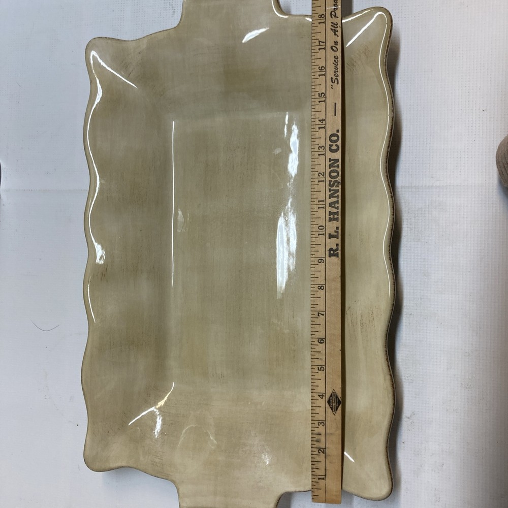 campagnolo tabletops unlimited rectangular Beige/tan serving platter