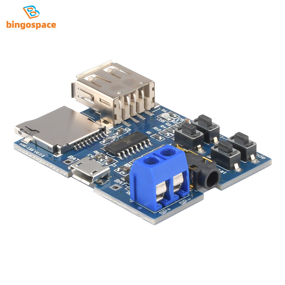 TF Card U Disk MP3 Format Decoder Board Aamplifier Decoding Audio Player Module