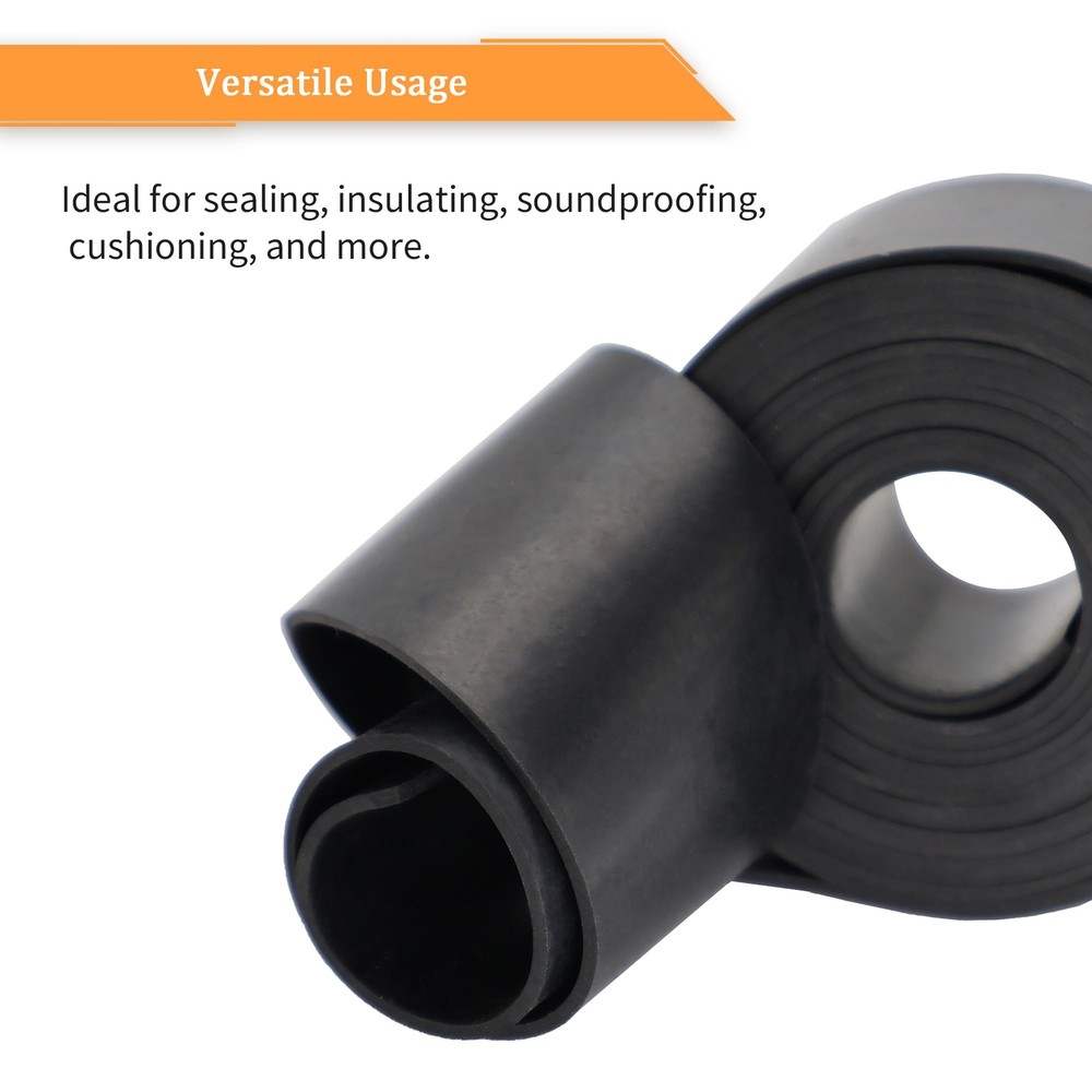 Neoprene Rubber Strips 1/8 .125" Thick X 2" Wide X 10'Long Solid Rubber Rolls...