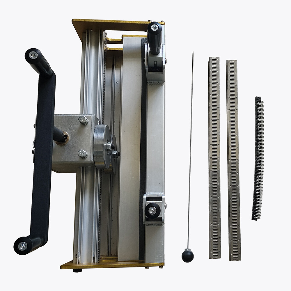 RL-14 Manual Roller Machine - 14" Belt Width - 2 Wire Hook Fastener Face Strip
