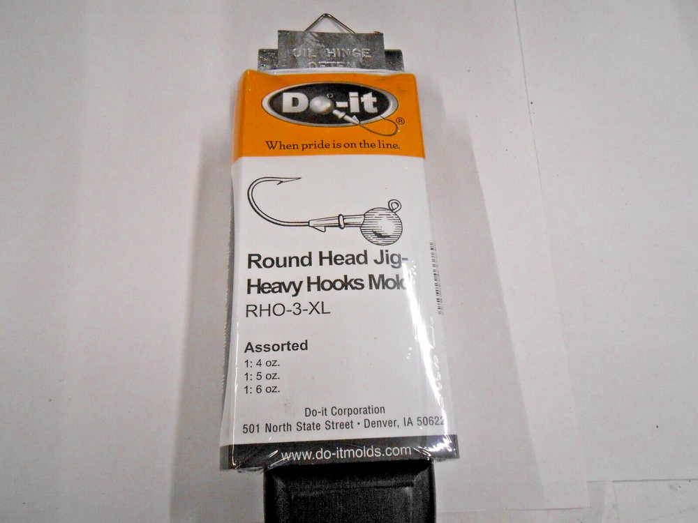 3376 Do-It Round Heavy Hook Jig Mold 4, 5, 6 oz