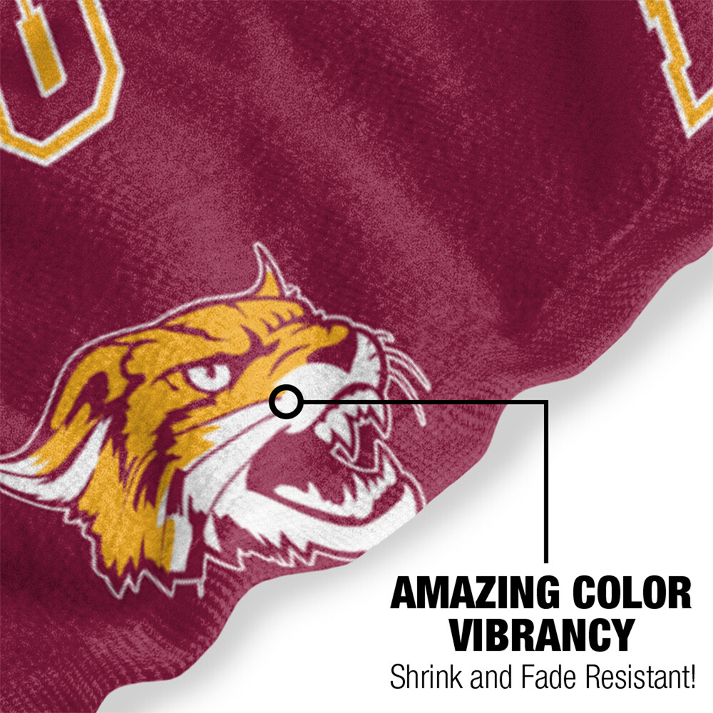 Bethune-Cookman University Beach Towel/Bath Towel, 30"x60" Logo Pattern