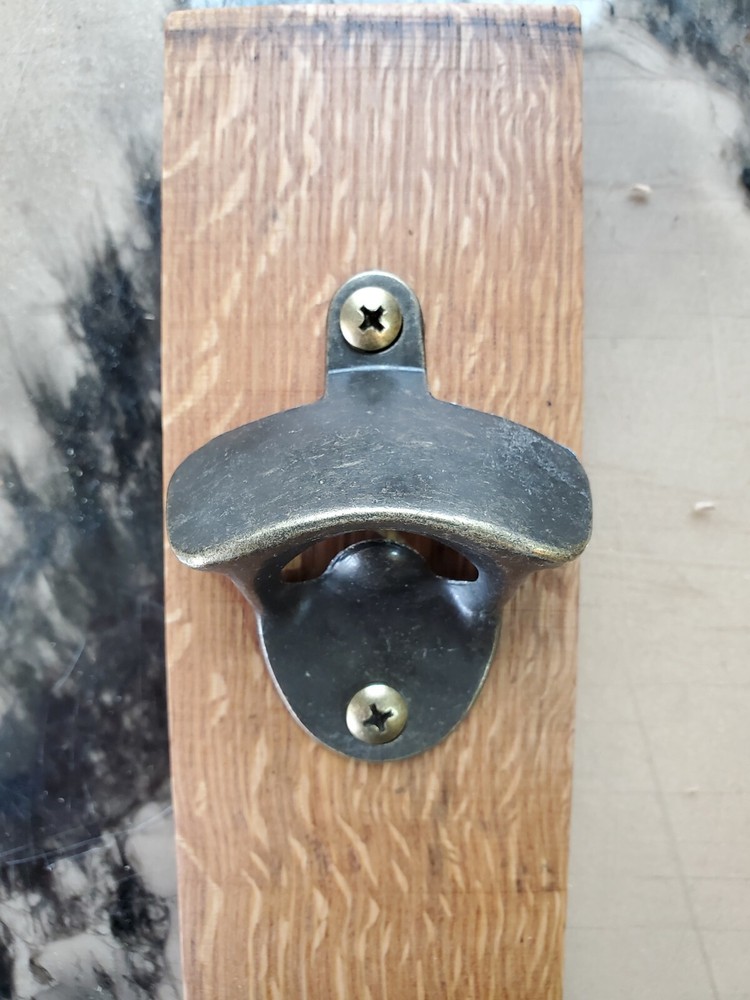 Oak Wine Barrel Bottle Opener