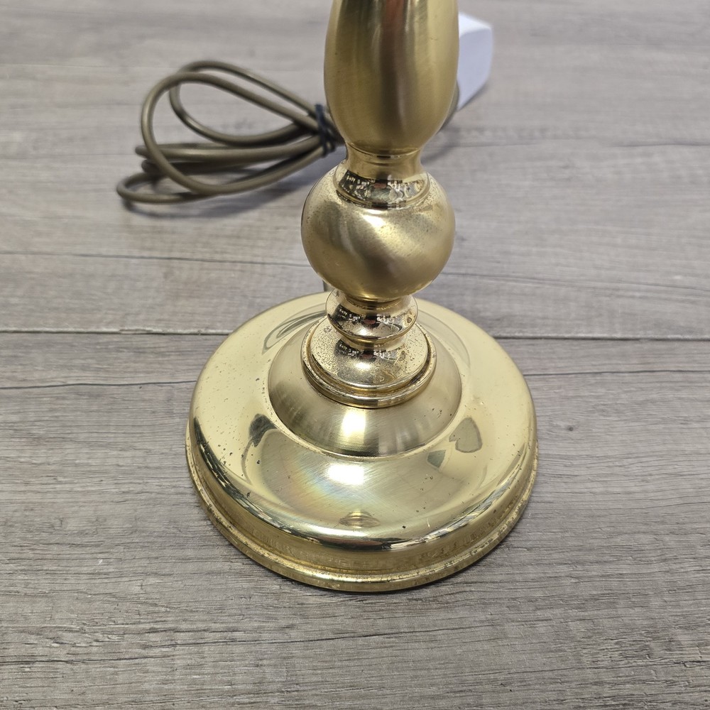 Vintage Brass Candlestick Design Table Lamp Fully Working