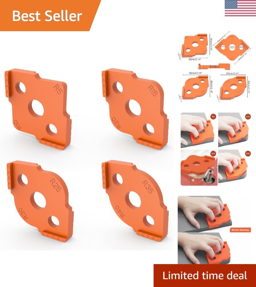 Router Templates - 8 Different Radius Sizes for Woodworking Mastery
