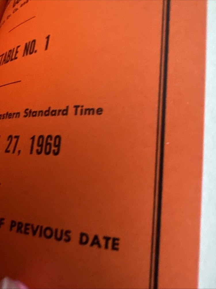 C&O Vintage Timetable book