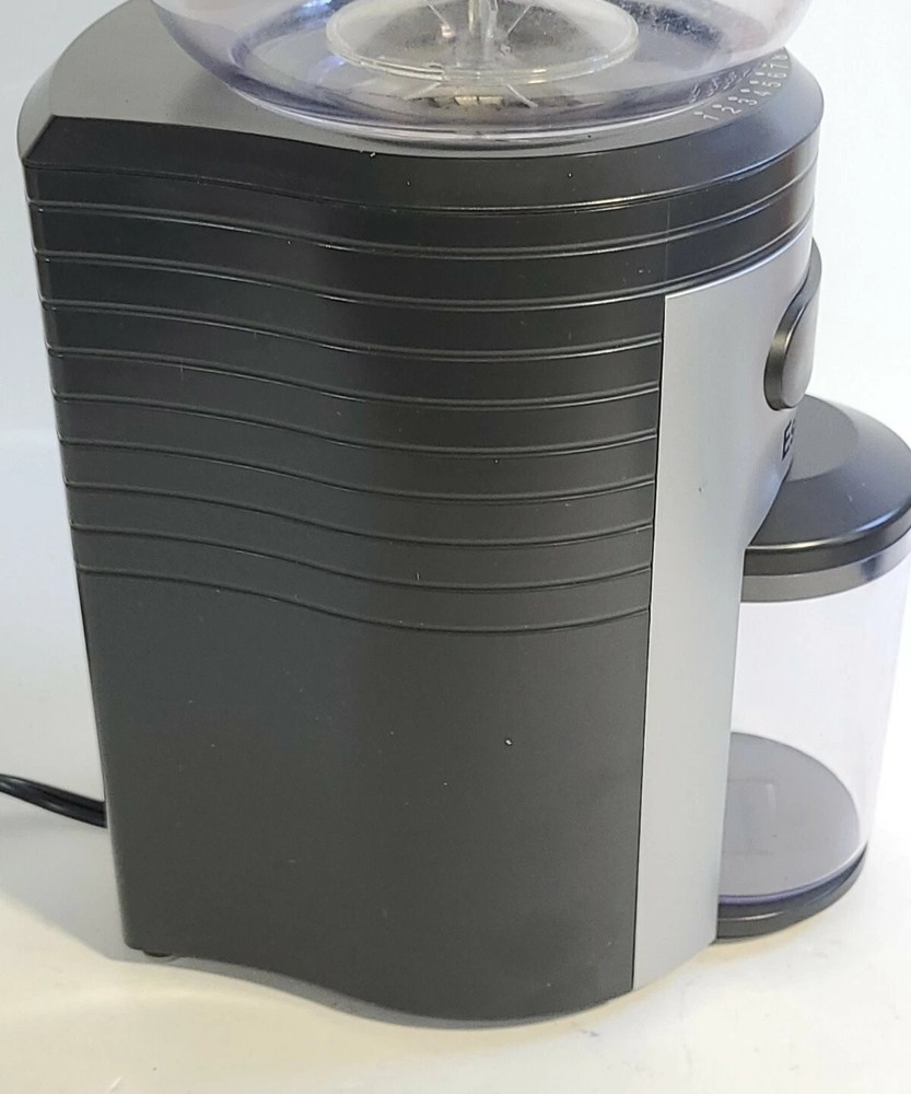 ESPRESSIONE PROFESSIONE CONICAL BURR COFFEE GRINDER, BLACK/SiILVER - MEC-5198