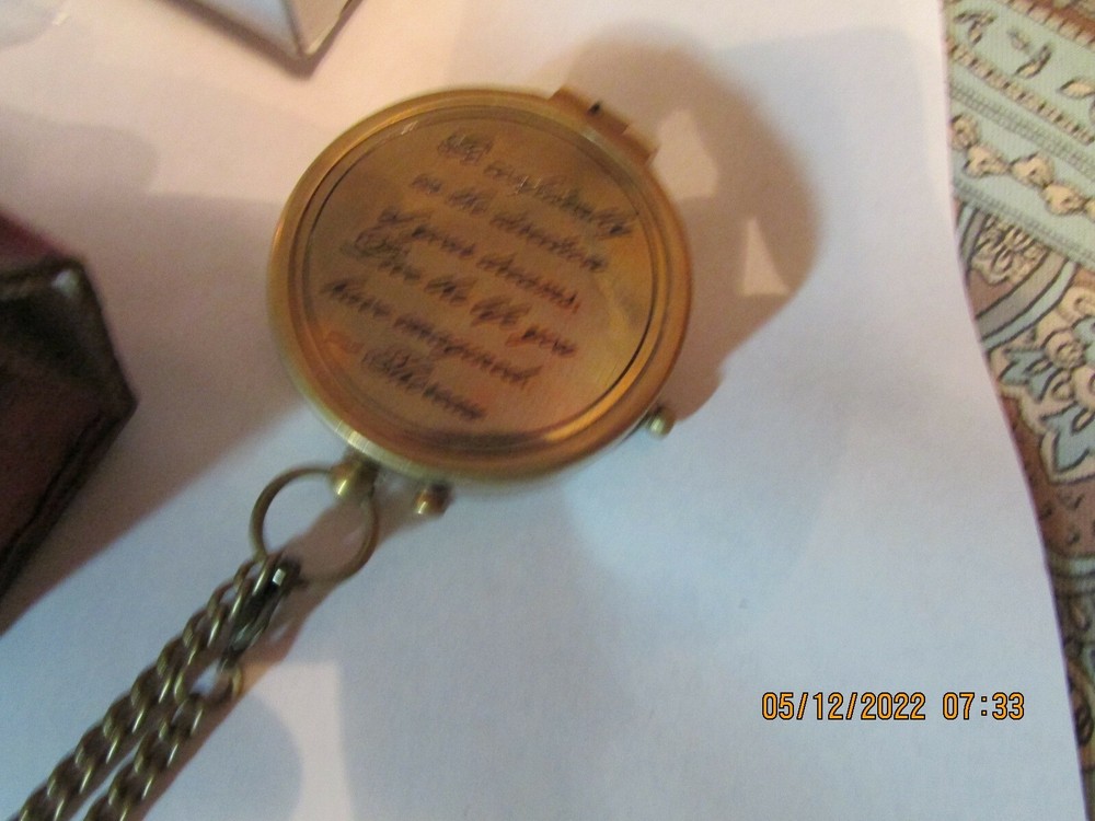Roorkee instruments compass, for hiking,camping, new,with chain, 48 mm
