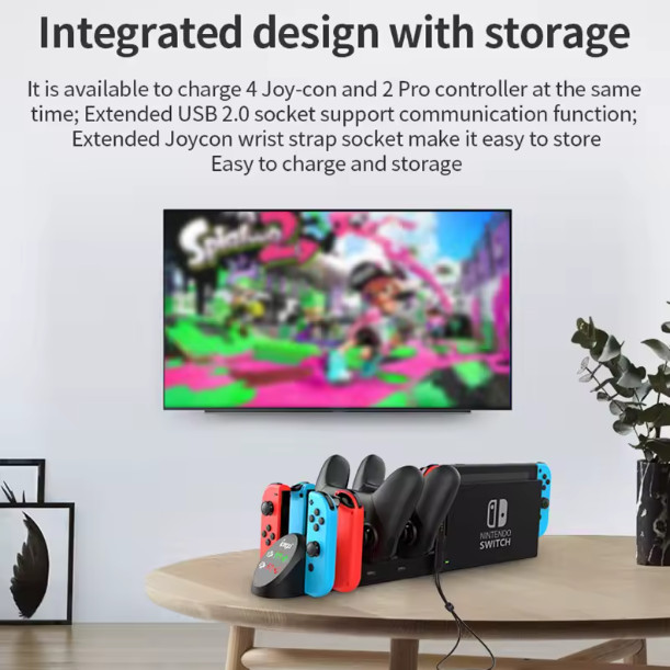 Nintendo Switch Charging Station for Nintendo Switch Joy Cons & Pro Controllers