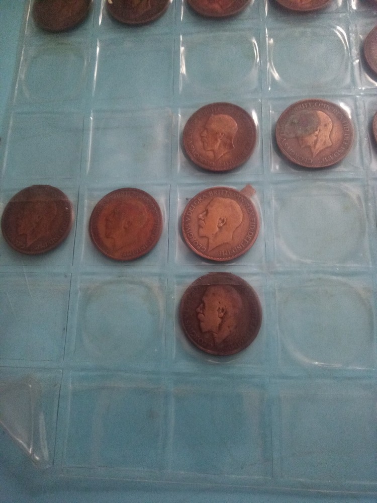 half penny job lot all different year issue