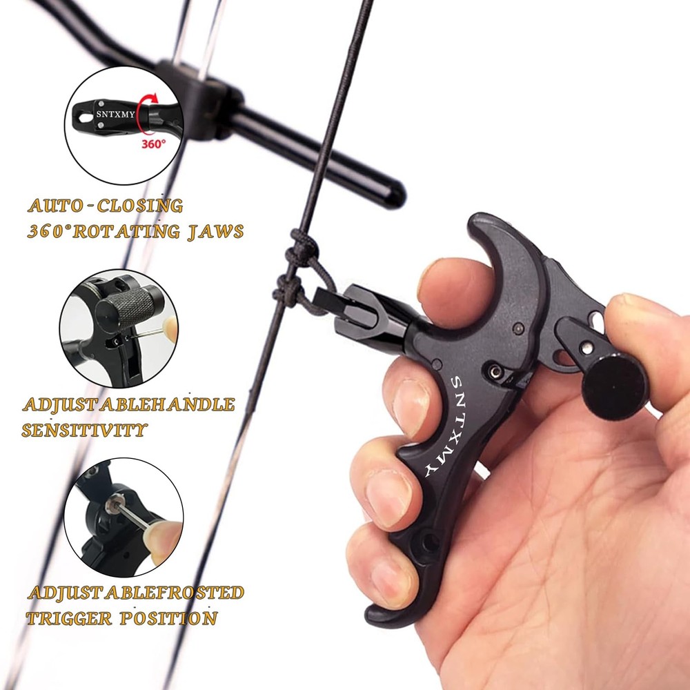 sntxmy Bow Release for Compound Bow, Archery Trigger, Black