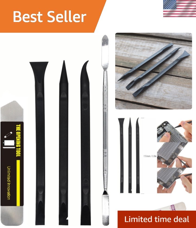Versatile Pry Tool Kit for Seamless Screen Repairs: 4 Essential Tools Included