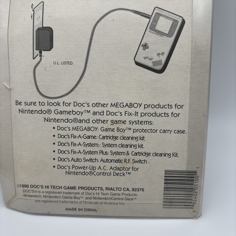 Doc's AC Adaptor Nintendo Gameboy “Megaboy” No. 5100