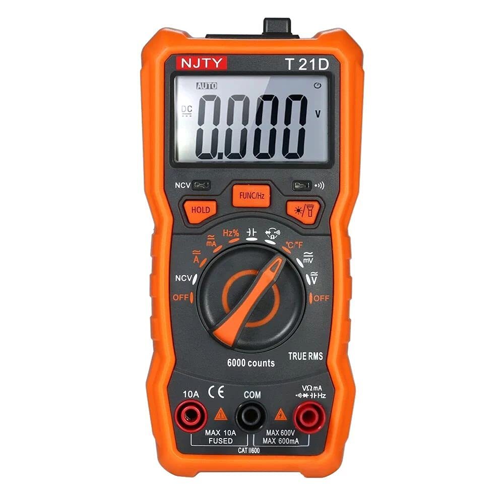 SATMW T21D Mini Digital Multimeter 6000 Counts Multi-Functional Non Contact True