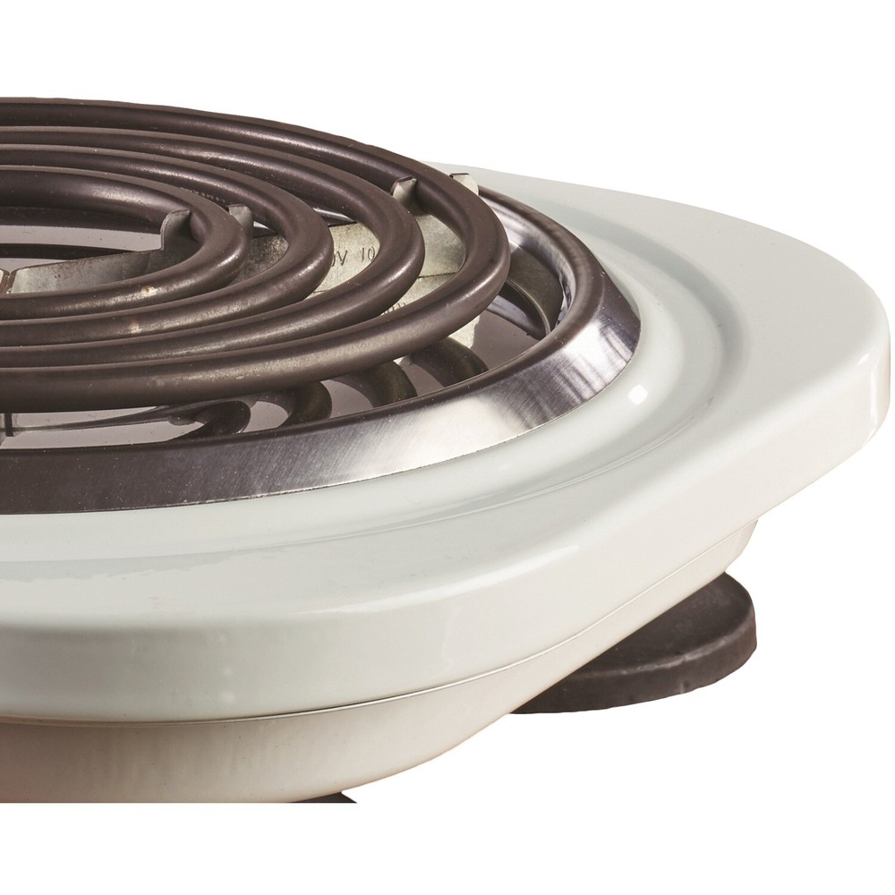 1,000-Watt Single Electric Burner (White)