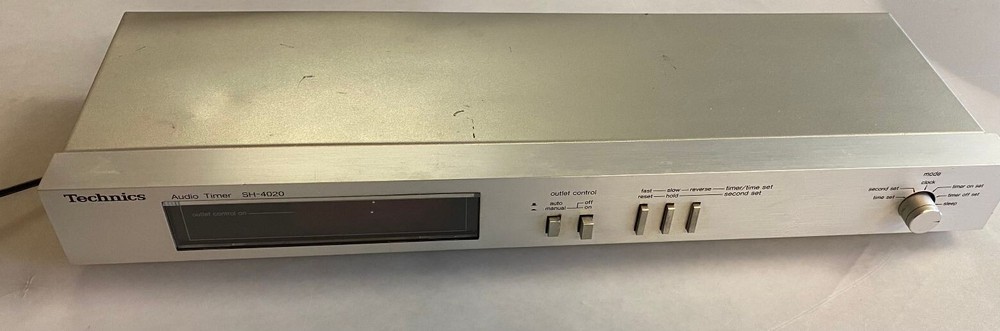 Vintage Silver Technics Audio Digital Timer SH-4020 Japan -Tested Working-