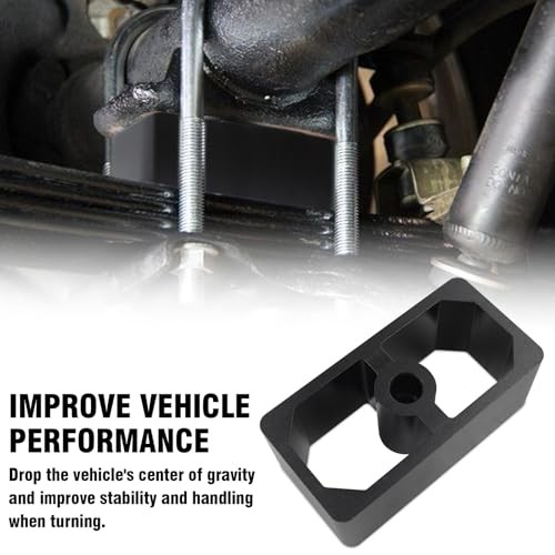 Universal Billet Aluminum Leaf Spring Lowering Block Kit for Ride Height 2 Inch