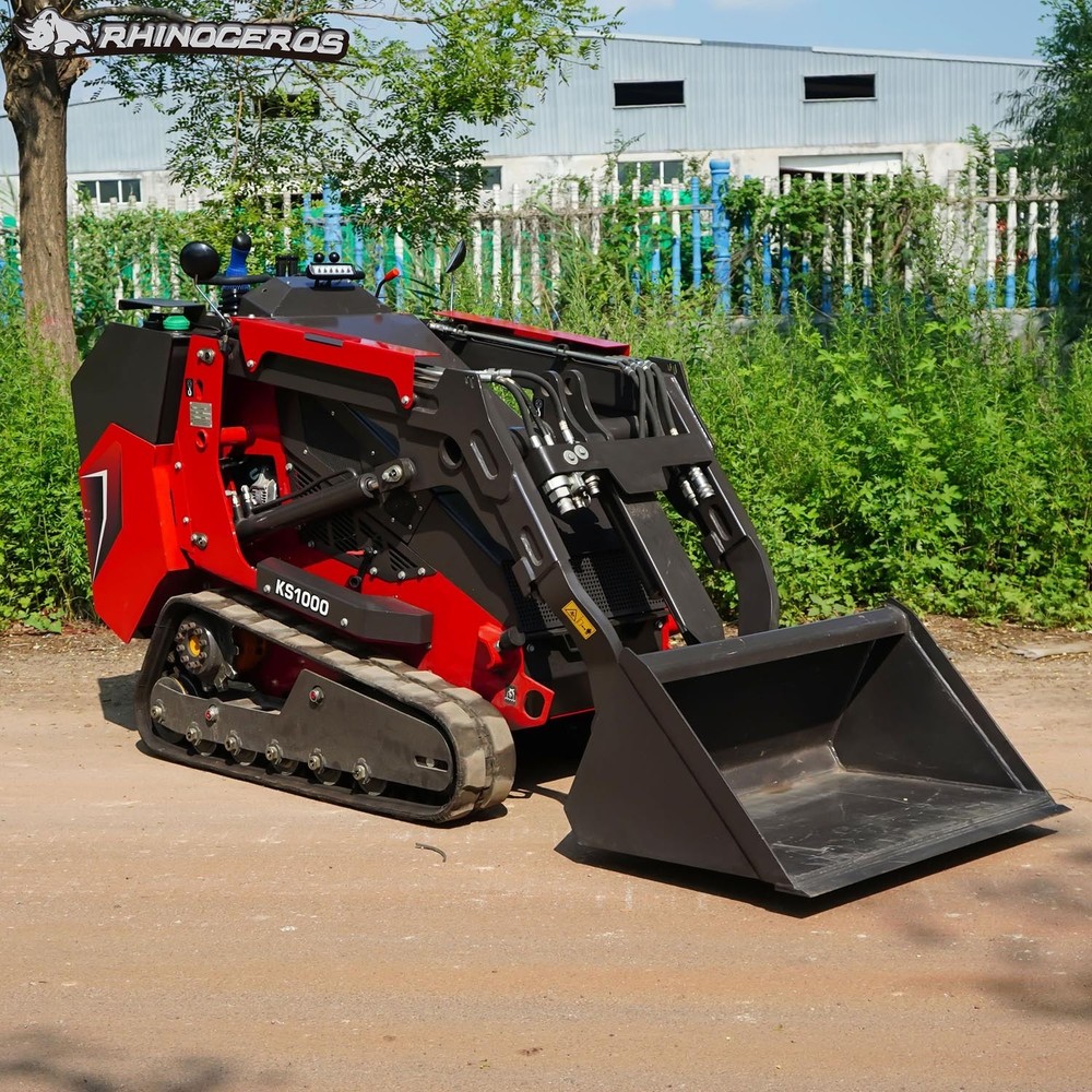 Rhinoceros Compact Mini Skid Steer with Kubota D1703, Pilot Control