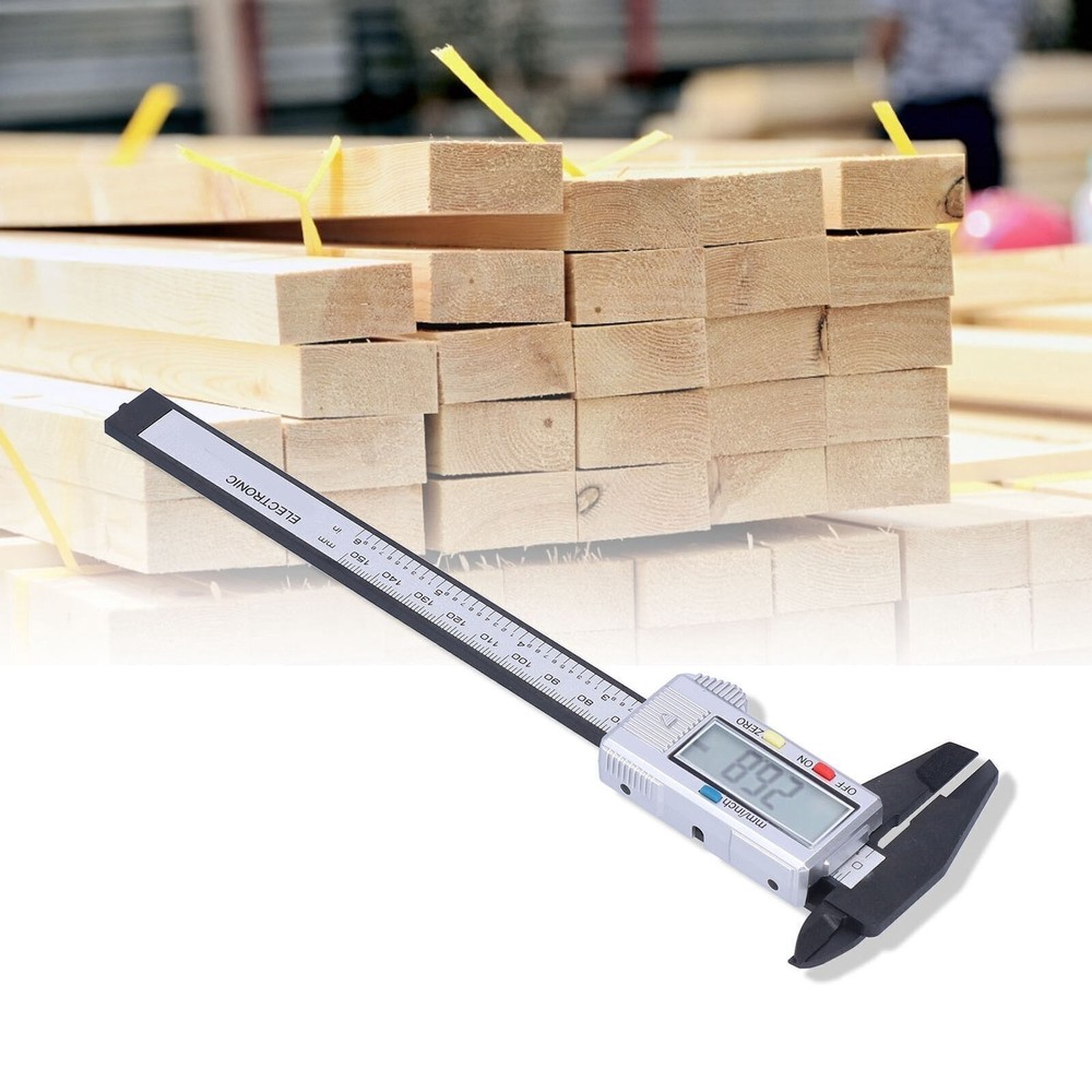 Caliper Measuring Tool LCD Display Humanized Design Lightweight Durable DIY