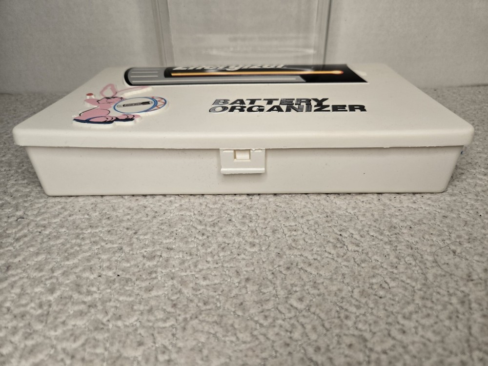 Energizer Battery Organizer Storage Case Plastic Insert Drummer Bunny 9.5"x5.5"