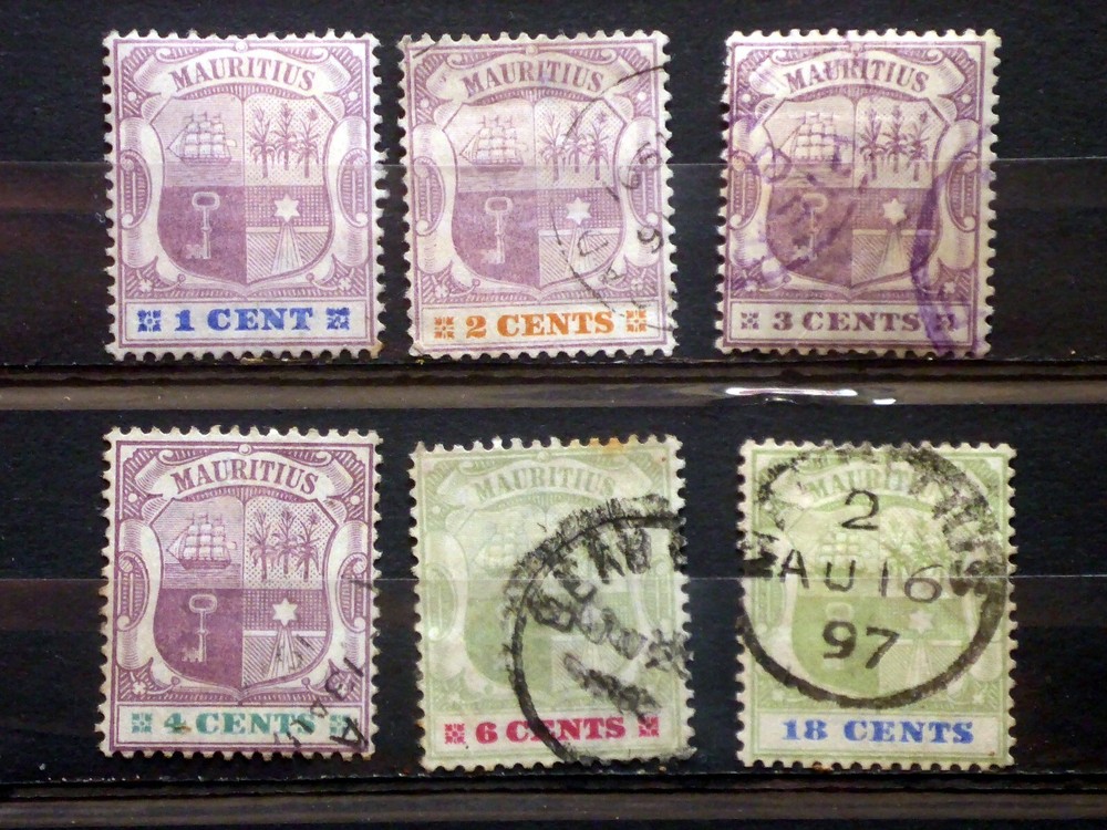 Mauritius 1895 SG127-132 Full set G/FU. (B4636)