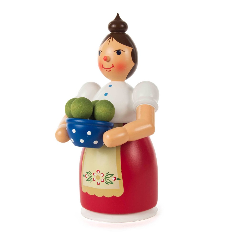 Lady with Dumplings Incense Smoker | 17 cm