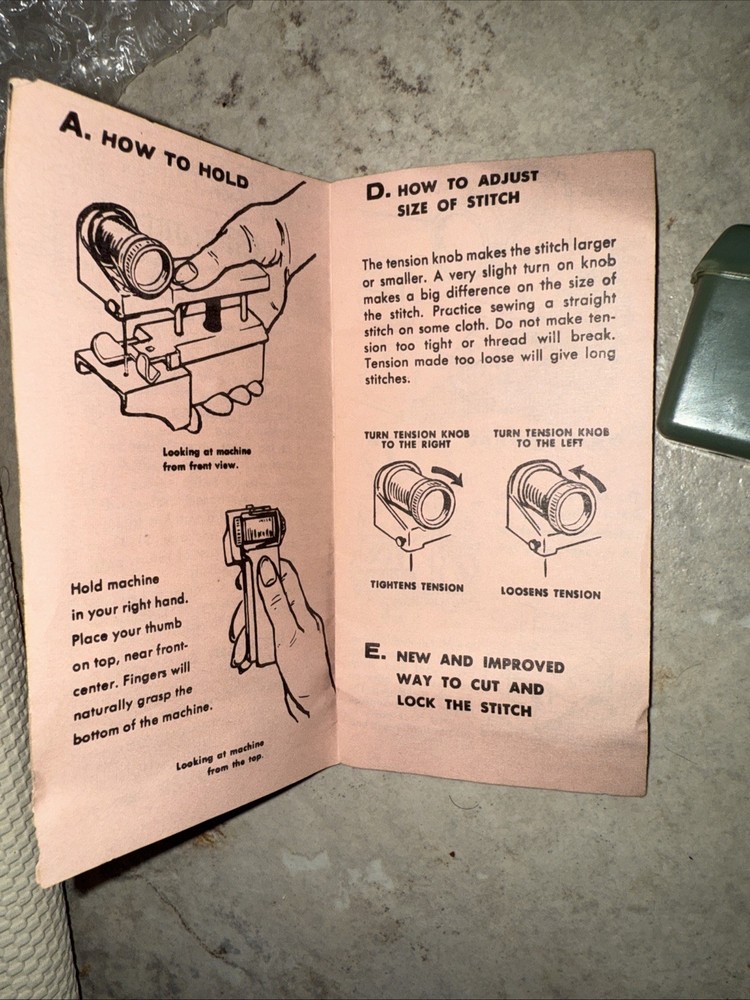Dexter Automatic Hemmer & Stitcher Spool Thread Needle Threader Made In USA