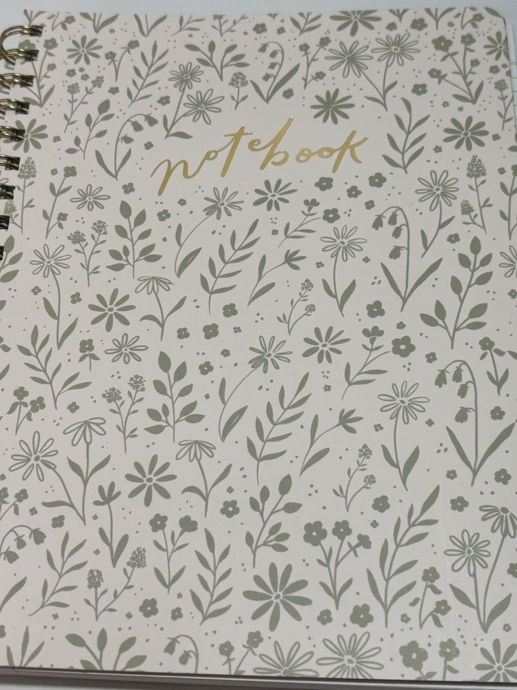 Fringe Studio DITSY MEADOW Journal Spiral Notebook 192 Lined Pages