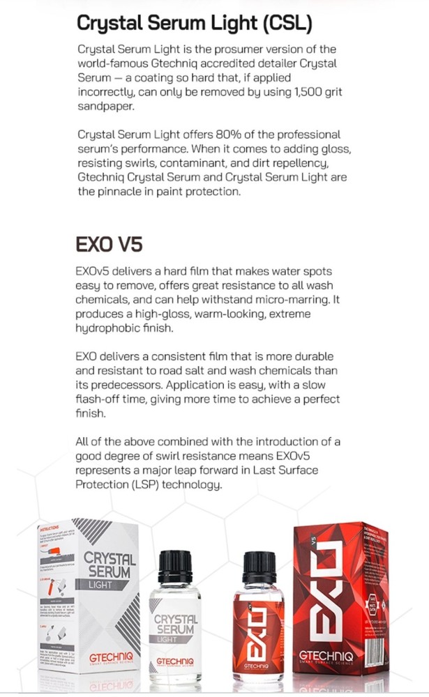 Gtechniq EXO & CSL