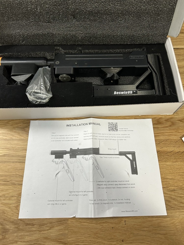 BeswinVR MAC11VR Game Controller Stock for HTC Vive Blaster