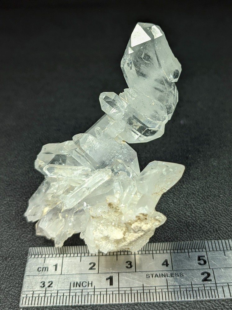 Faden Quartz Cluster Specimen Displaying Step Gworth terminations - Balochistan