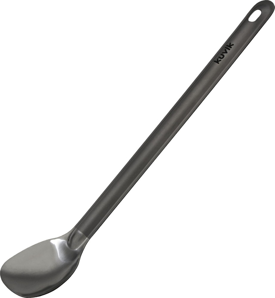 Kuvik Titanium Spoon 2-Pack - Ultralight and Compact for Camping Orange