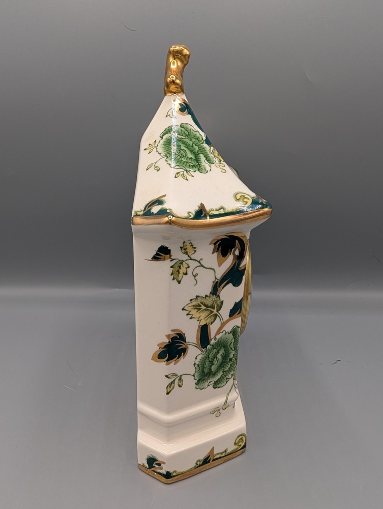 Masons Ironstone Chartreuse Mantel Clock Untested Quartz Battery Operated