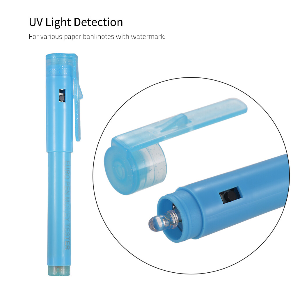 Mini Light Money Counterfeit Detector Pen Banknote Test Checker B7F1