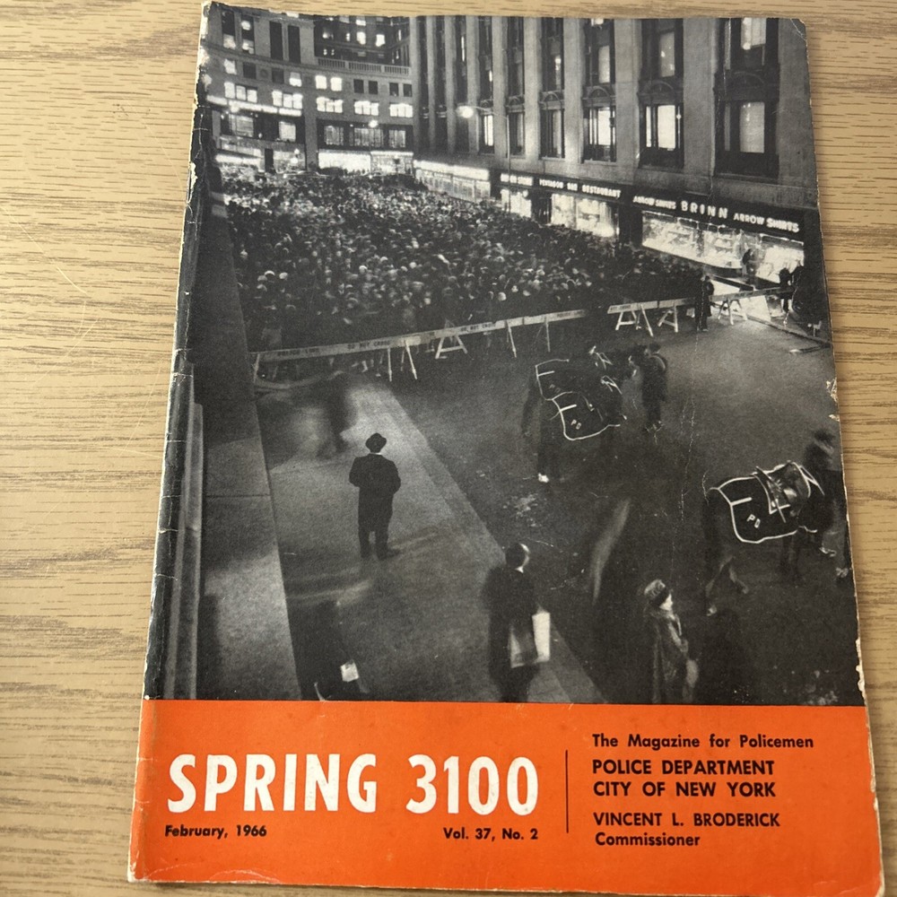 SPRING 3100 NYPD MAGAZINE FEBRUARY 1966
