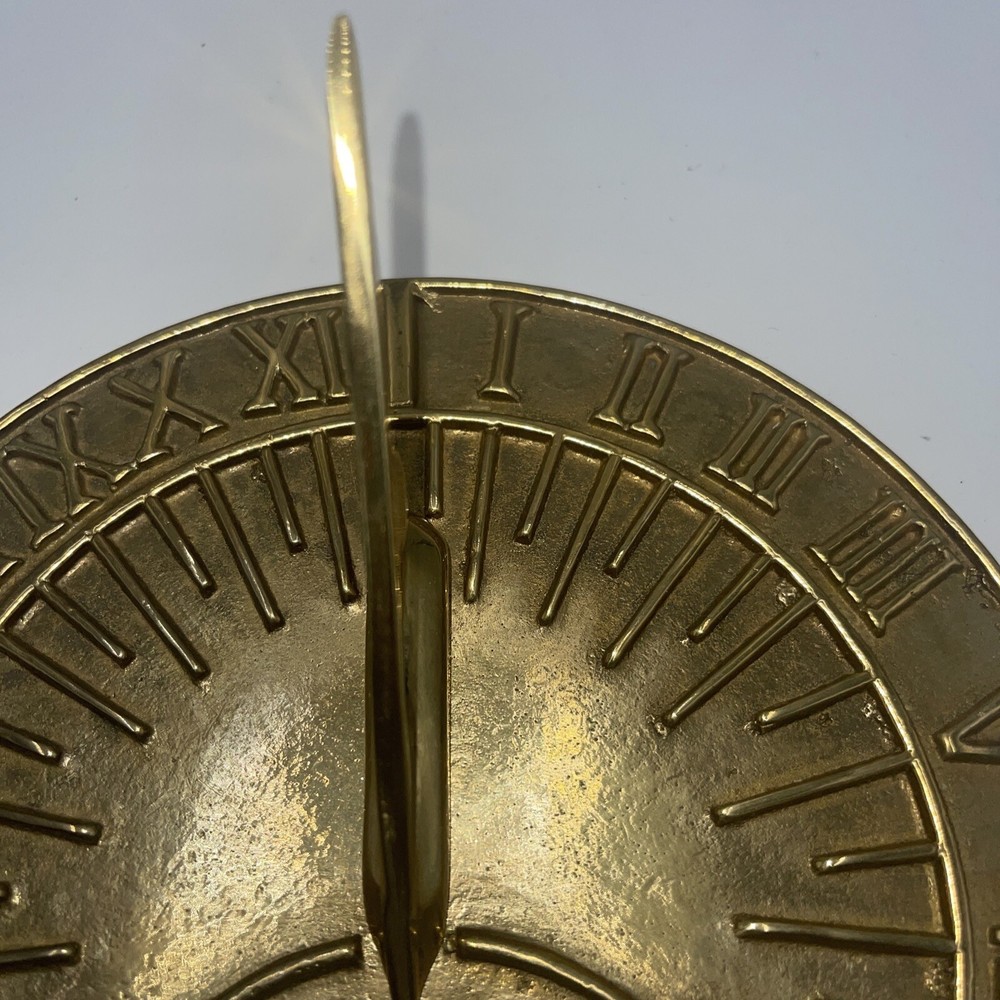 Sun Dial Yard Desk Conversation Piece Clock 7”